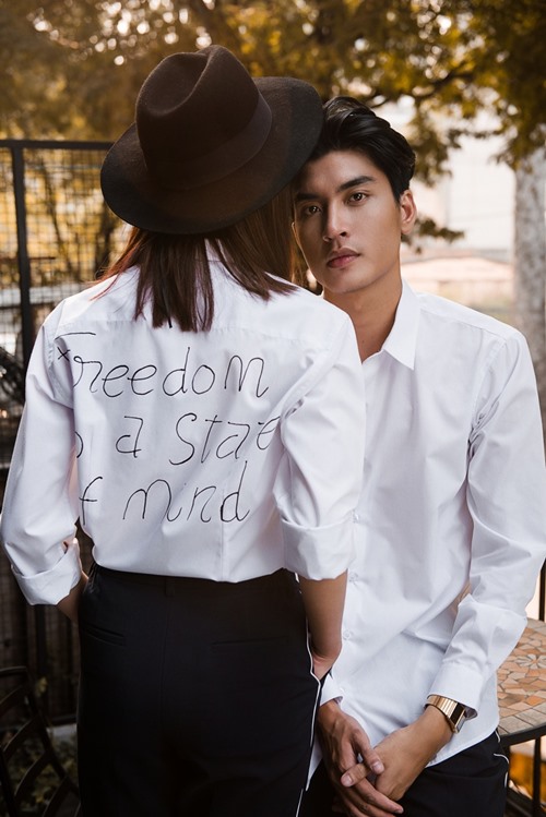 Diện áo sơ mi đẹp lung linh như cặp đôi 9X - 7