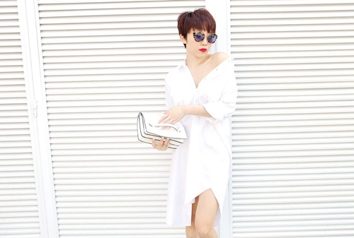 Tóc Tiên hút ánh nhìn tò mò với mốt giấu quần - 4