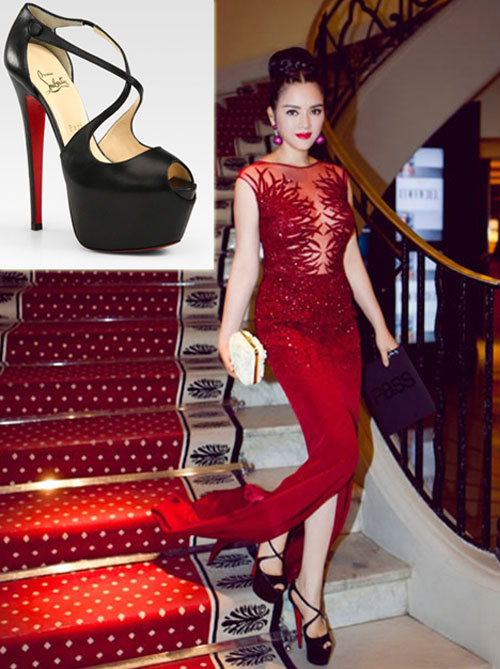 quot;Đau timquot; vì giầy cao chọc trời của sao Việt - 2