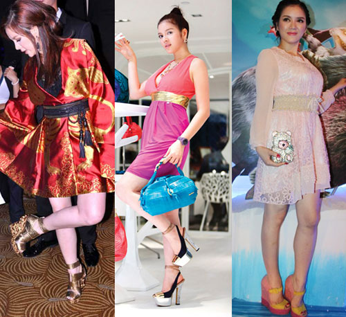 quot;Đau timquot; vì giầy cao chọc trời của sao Việt - 7