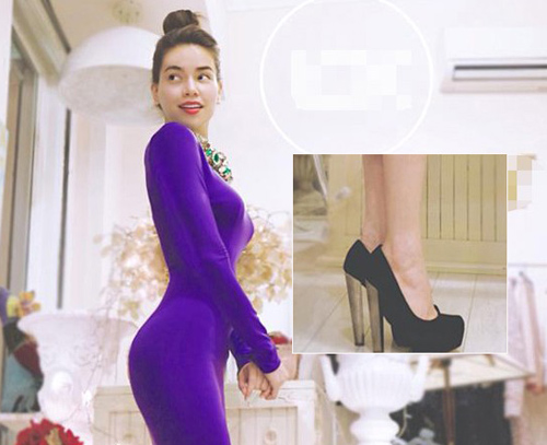quot;Đau timquot; vì giầy cao chọc trời của sao Việt - 16