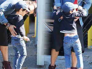 Nhóc Flynn quot;lườm nguýtquot; với phóng viên - 9