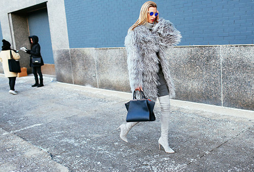 Tín đồ xúng xính áo lông trẩy hội thời trang New York - 1