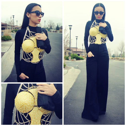 Huyền Ny gây sốc khi nhái Madonna ngày đầu xuân - 1