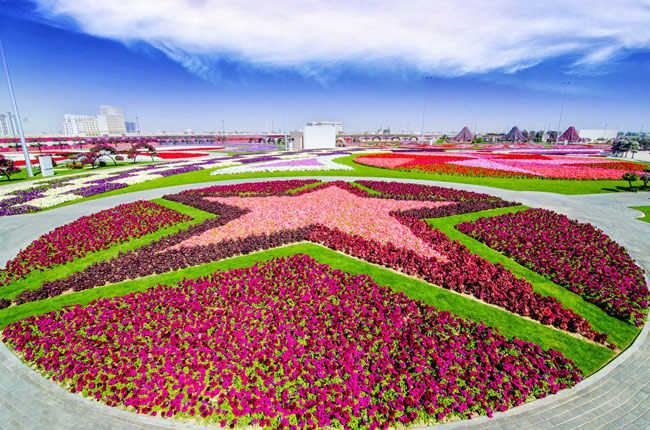 Vườn hoa diệu kỳ Dubai là vườn hoa tự nhiên lớn nhất thế giới.
