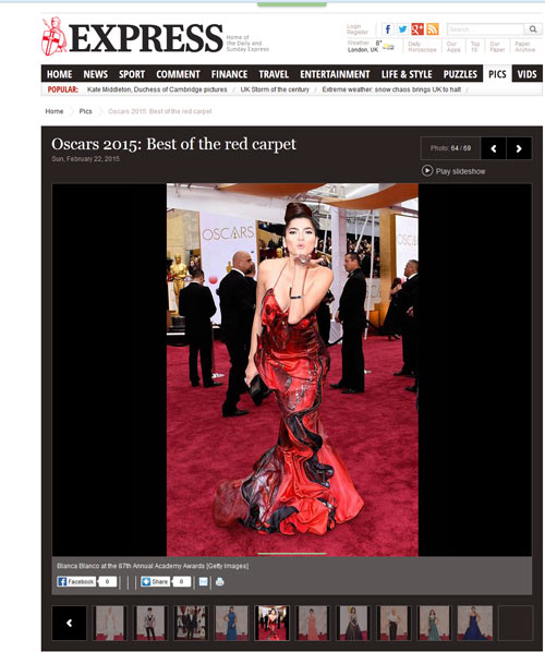 Sao Hollywood diện váy Quỳnh Paris trên thảm đỏ Oscar - 7