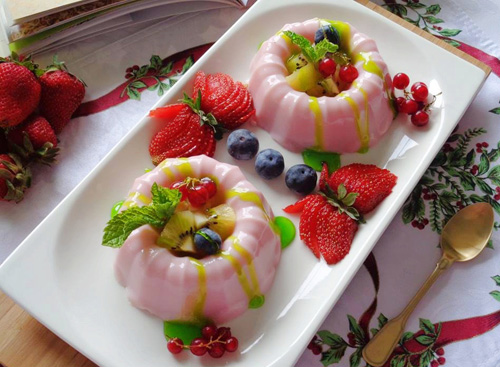 Pudding sữa dâu món ngon cho bé - 5