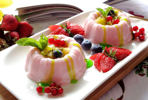 Pudding sữa dâu món ngon cho bé - 7
