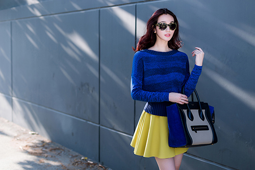 Khánh My mặc kín đáo vẫn hút hồn trên phố - 4