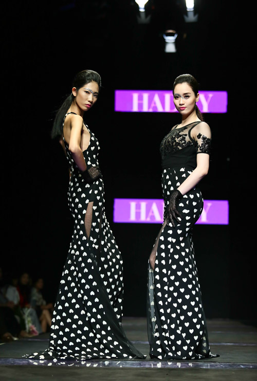 Hoa hậu Thùy Dung đi ủng trên sàn diễn thời trang - 13