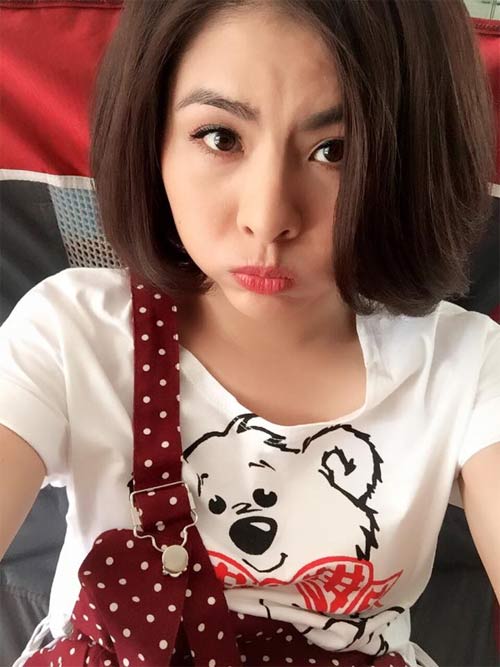 Siêu mẫu Ngọc Thạch khoe bụng bầu mừng sinh nhật chồng - 12