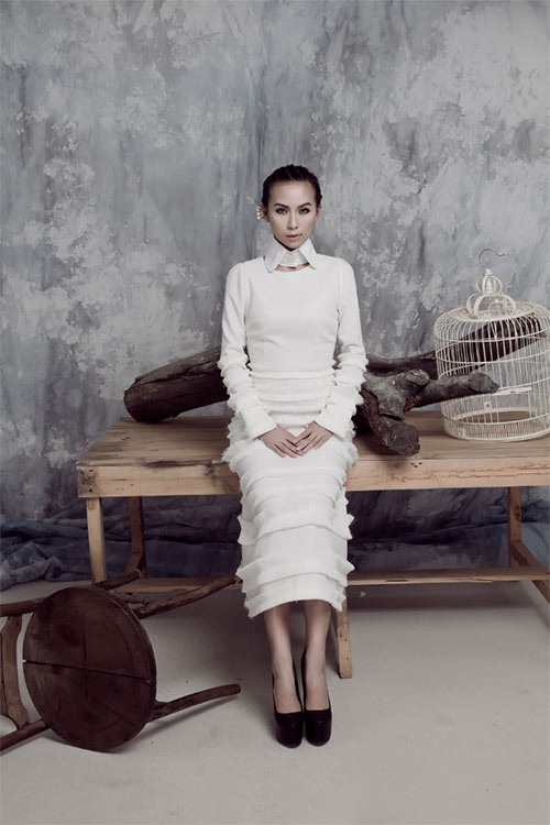 MC Huyền Ny táo bạo quot;thả rông” trên Vogue Ý - 4