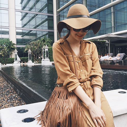 Minh Hằng khoe thời trang hè tươi rói ở Thái Lan - 6
