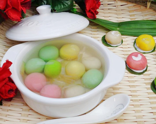 Làm chè trôi nước ngũ sắc từ sữa hoa quả - 11