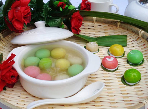 Làm chè trôi nước ngũ sắc từ sữa hoa quả - 9