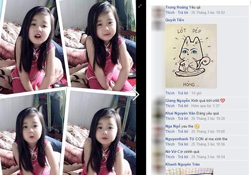 Bé gái Thái Nguyên xinh đẹp hút 13 nghìn likes - 2