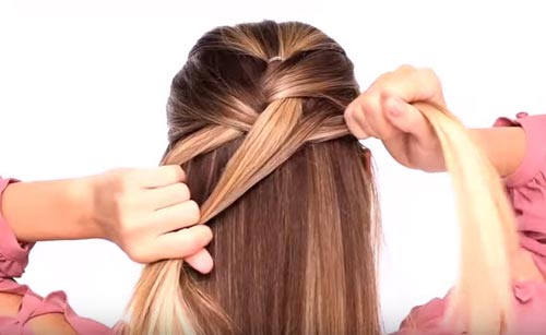 Hướng dẫn tết tóc lệch kiểu Pháp chào năm mới 2016 - 7