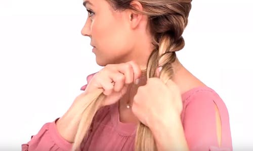 Hướng dẫn tết tóc lệch kiểu Pháp chào năm mới 2016 - 8