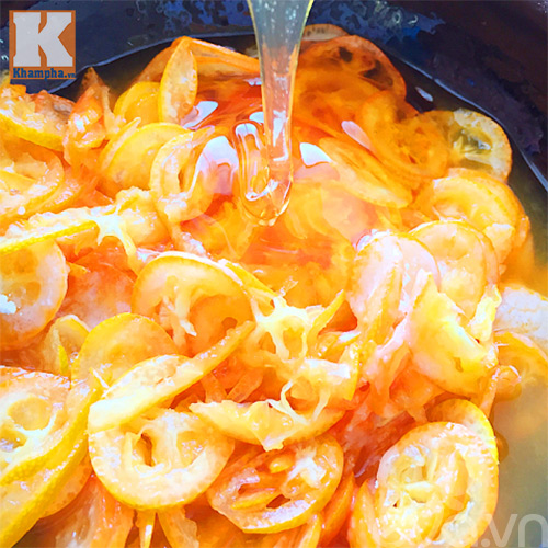 Quất chưng mật ong đường phèn trị ho - 4