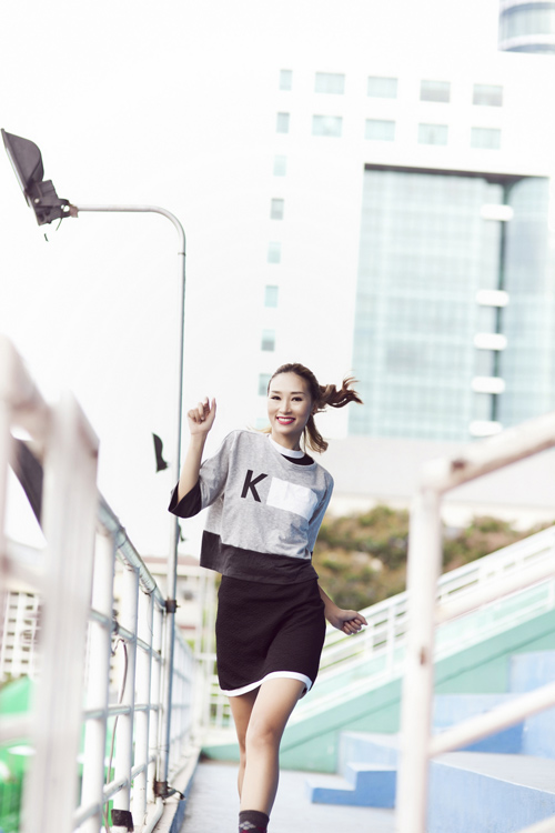 Trang Khiếu nhí nhảnh với phong cách sporty chic - 6