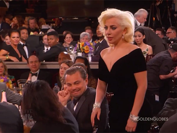 Leo DiCaprio xin lỗi Lady Gaga vì biểu cảm quot;khó đỡquot; tại QCV - 2