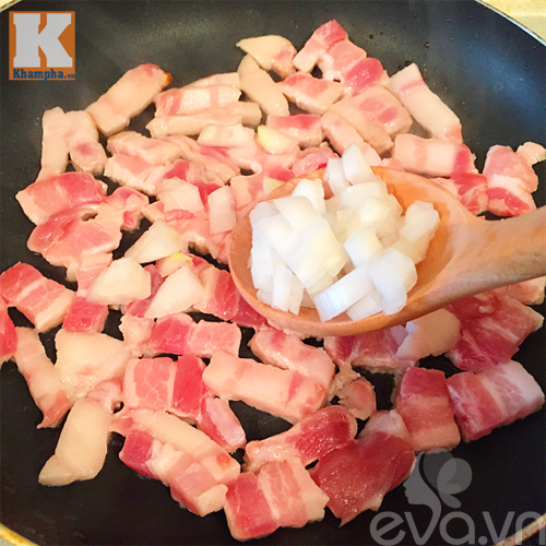 Trôi cơm với thịt ba chỉ rang cháy cạnh rim tương - 5