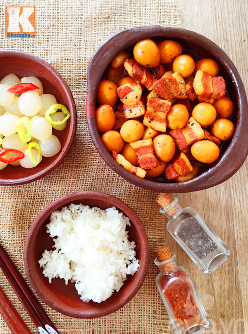 Thịt ba chỉ kho trứng cút cho ngày trở gió - 7