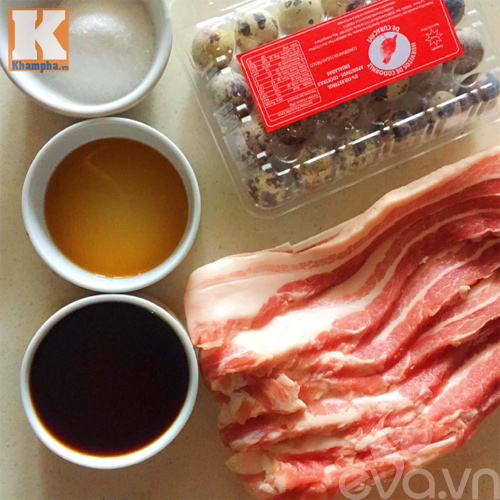 Thịt ba chỉ kho trứng cút cho ngày trở gió - 1