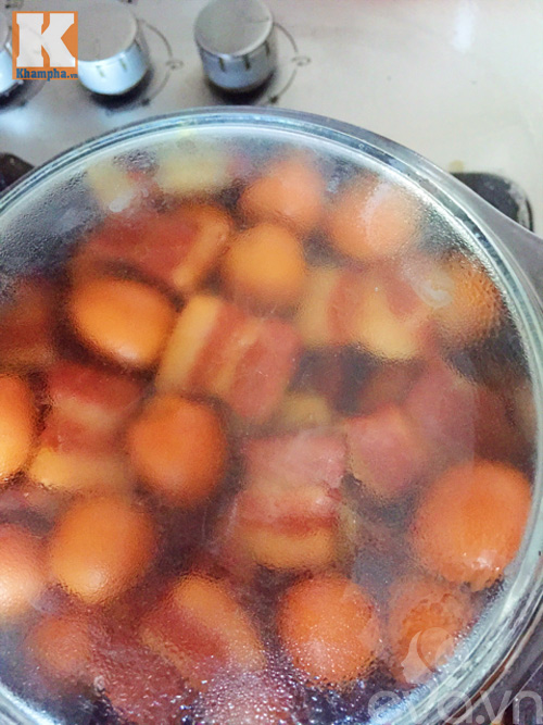 Thịt ba chỉ kho trứng cút cho ngày trở gió - 6