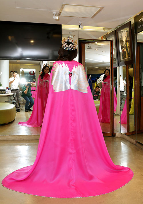 Chuyện về 2 áo dài giá hàng trăm triệu của Phạm Hương, Hoàng Thùy - 8