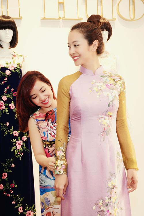 Jennifer Phạm đưa bạn nhảy Tây đi may áo dài - 4
