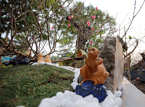 Độc đáo đào #039;hoa quả sơn#039; giá hàng chục triệu chơi Tết - 5