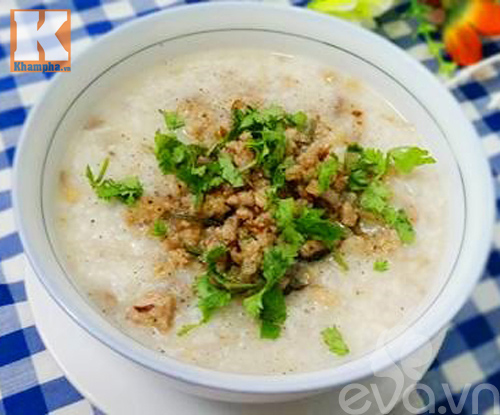 Cháo thịt bằm nấm hương nóng hổi - 6