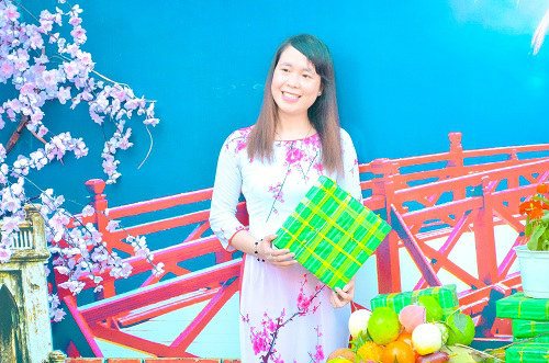 Thiếu nữ Sài Gòn xúng xính áo dài xuống phố chơi xuân - 11