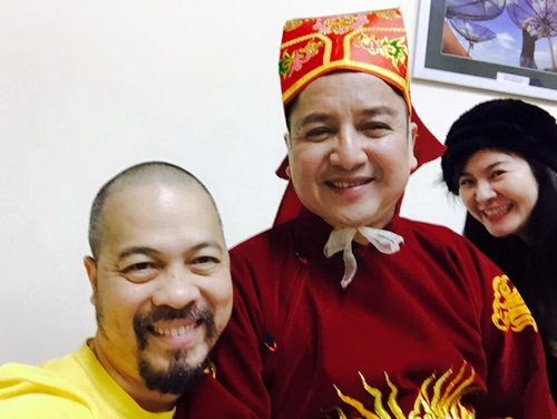 Vợ Bình Minh đi cổ vũ chồng đóng quot;Táo quân 2016quot; - 10