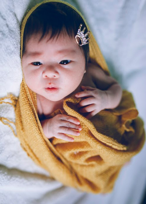 Bộ ảnh đẹp như Tây của bé Việt 23 ngày tuổi - 1