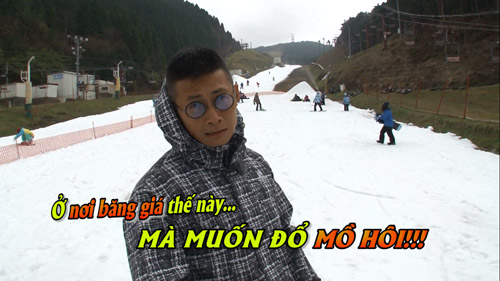 Thiên Vương - Cát Tường “đổ mồ hôi” khi trượt tuyết tại Nhật - 2