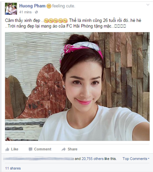 Phạm Hương gây thương nhớ với tóc băng đô xinh xắn - 1