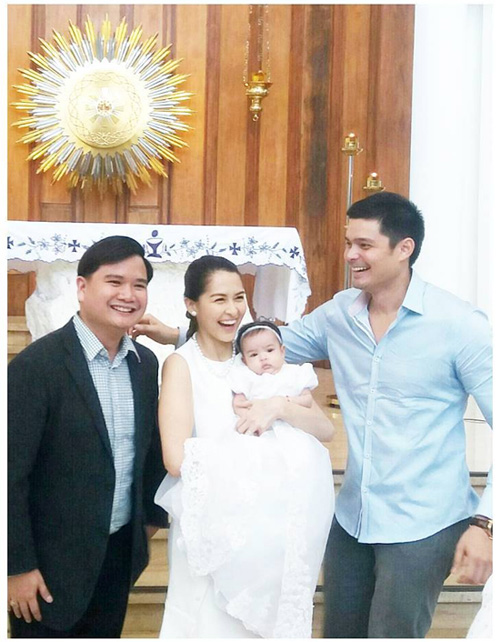 Con gái Marian Rivera đáng yêu trong lễ rửa tội - 3