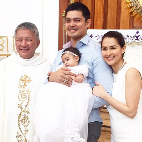 Con gái Marian Rivera đáng yêu trong lễ rửa tội - 1