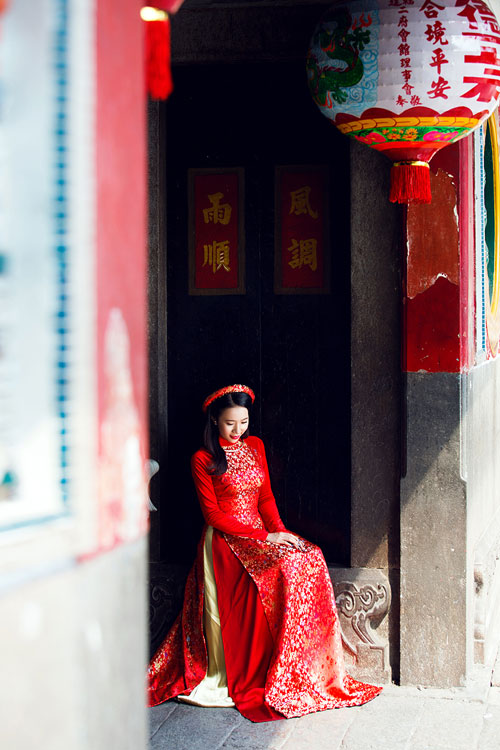 Dương Hoàng Yến, Á khôi Ngọc Thanh nô nức áo dài đón Xuân - 7