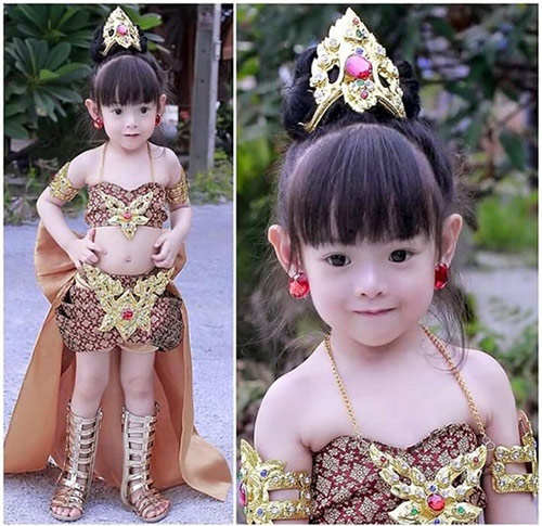 Bé gái Thái được hứa hẹn là đại mỹ nhân tương lai - 1