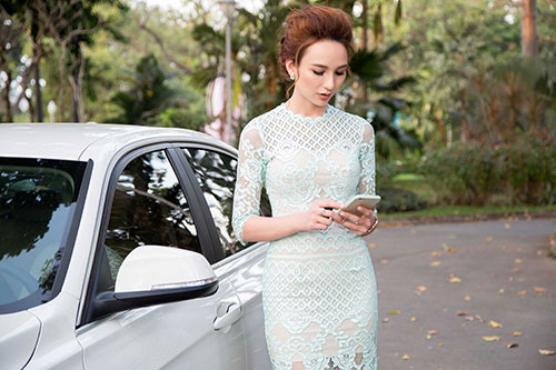 HH Ngọc Diễm khoe xế sang 1,7 tỷ đồng mới tậu - 3