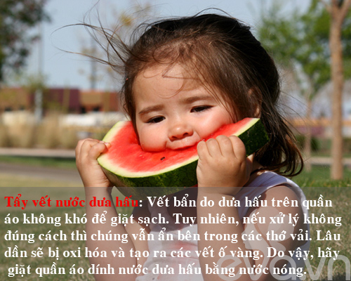 Cách tẩy các vết bẩn cứng đầu trên quần áo (Phần 2) - 1