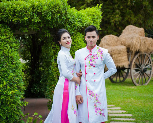 Họa tiết hoa cho áo dài trắng thêm duyên - 5