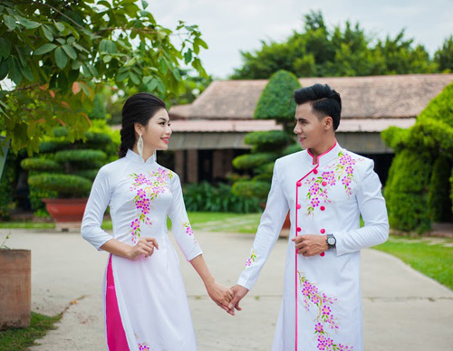 Họa tiết hoa cho áo dài trắng thêm duyên - 6