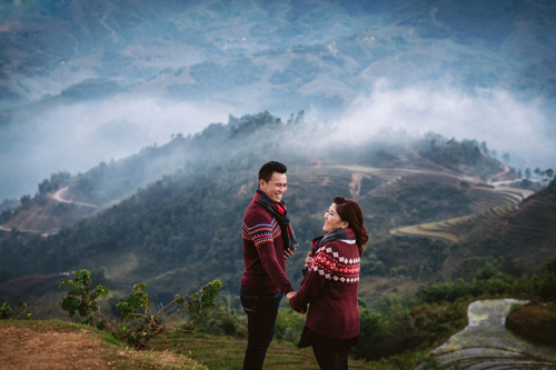 Ảnh cưới của cặp đôi “Từ miền Tây ngược ra Bắc” - 14