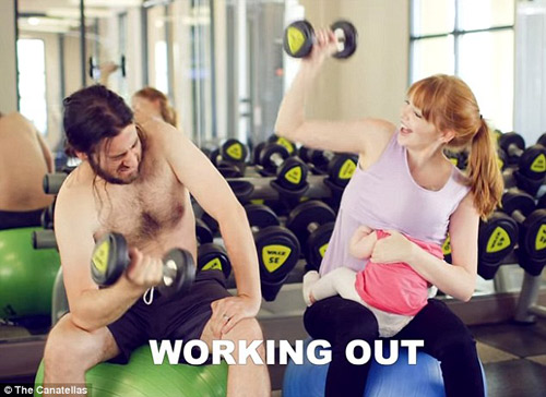 Clip mẹ trẻ xinh đẹp kéo áo cho con bú mọi nơi gây “sốt” - 5