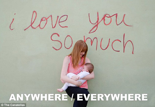 Clip mẹ trẻ xinh đẹp kéo áo cho con bú mọi nơi gây “sốt” - 7