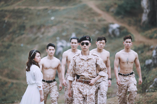 Bộ ảnh cưới “Hậu duệ mặt trời” phiên bản Việt gây sốt - 2